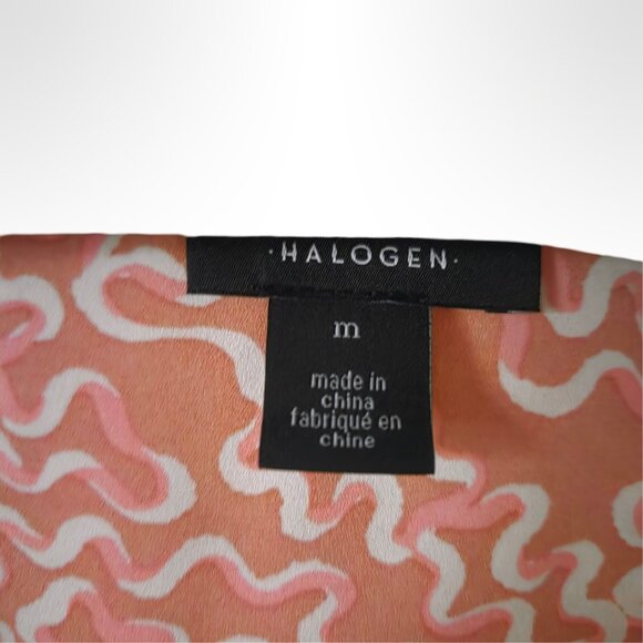 Halogen Pink Fluid Print Long Sleeve Blouse - Picture 6 of 6